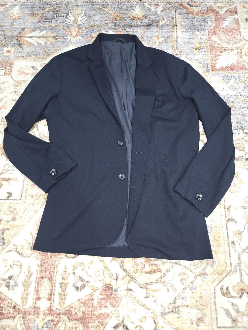 Men's Mugsy Navy 4 Way Stretch Blazer